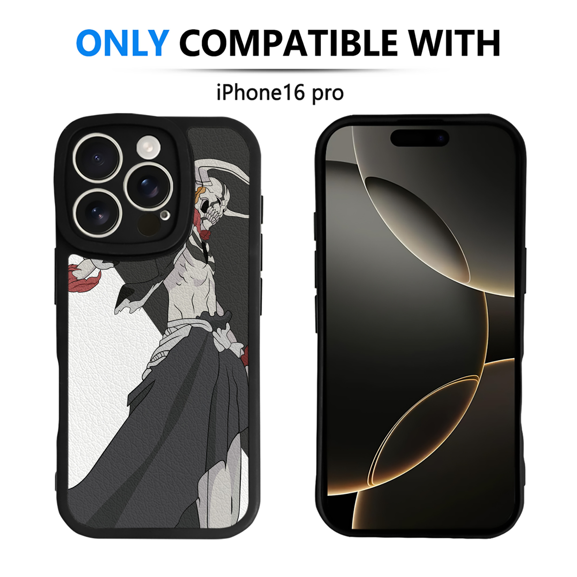 （画像用） ブリーチ BLEACH 【iPhone 16シリーズ対応】シリコンスマホケース（レザー調） 材質：シリコン